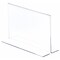 Plymor Clear Acrylic Sign Display / Literature Holder (Bottom-Load), 8.5" W x 5.5" H